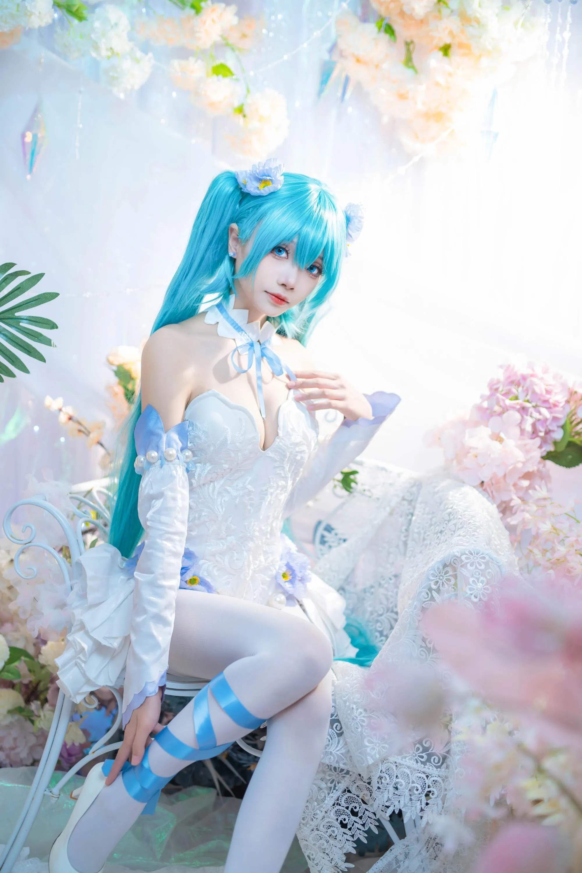 艾西Aiwest – NO.011 初音 粉蝶花 [42P]插图4